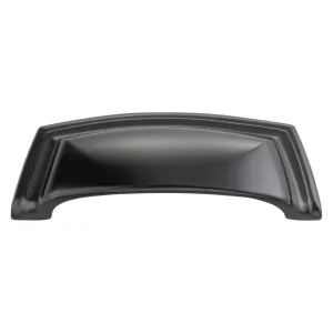 Clearance: 3-3/4 inch Matte Black Cabinet Cup Pull