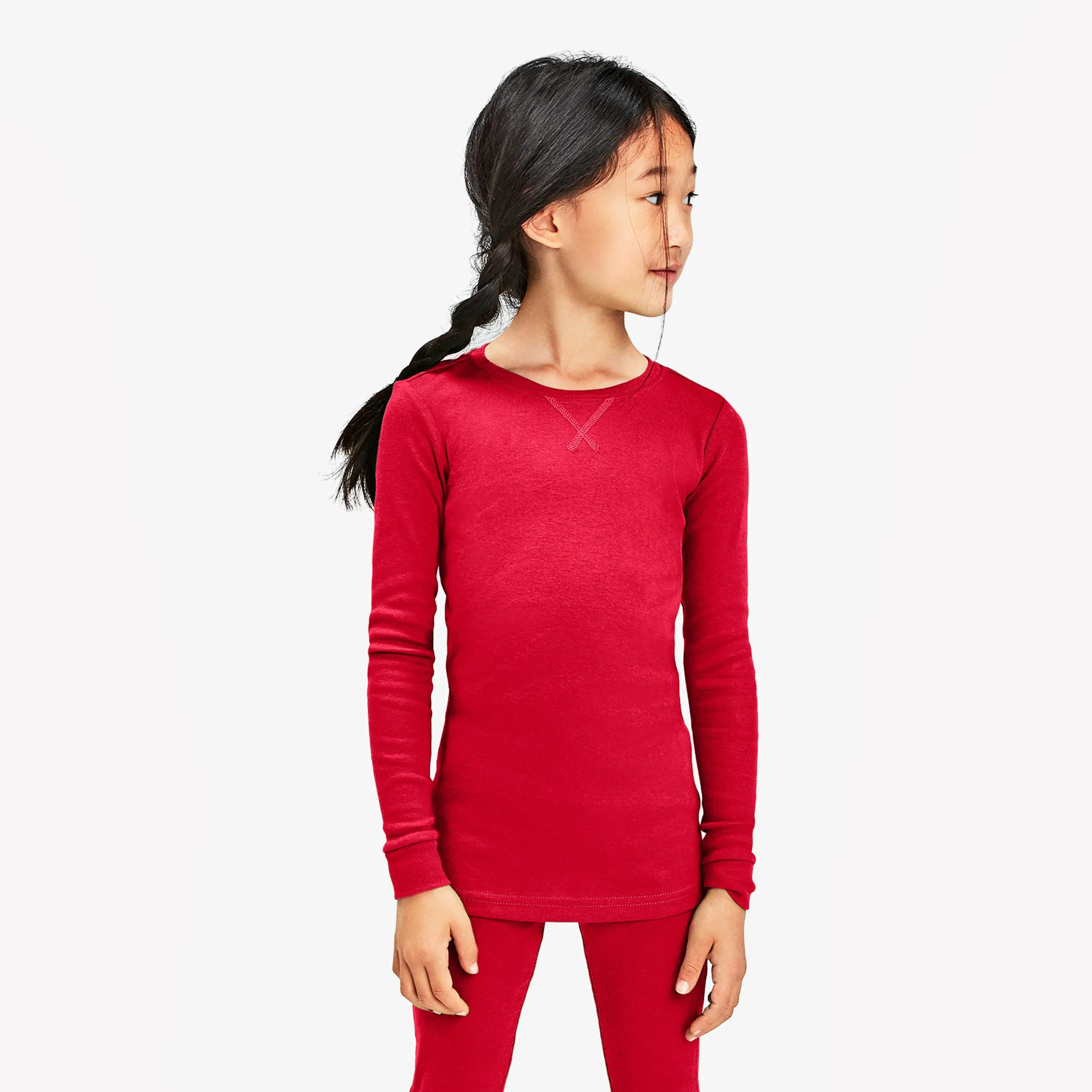 Clearance kids organic long sleeve pj top