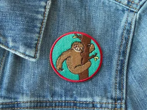 Clearance Sloth Patch - Iron on Patch - Embroidered Patches