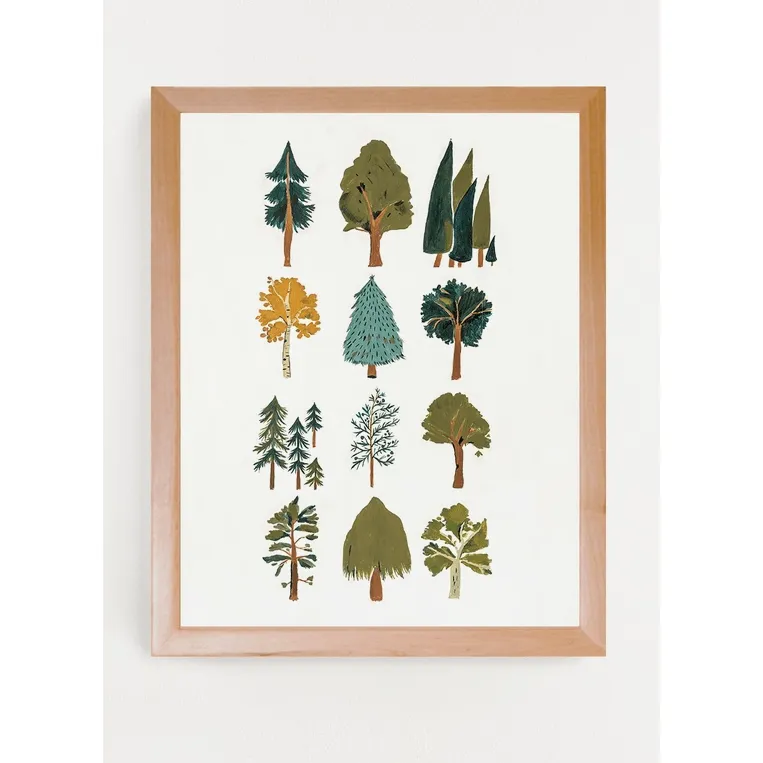 Clementine Kids Forest Trees Art