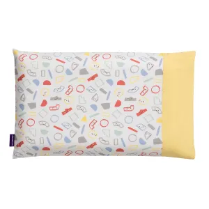 Clevafoam Baby Pillow Case (Grey/Yellow)