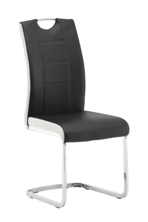 CLEVELAND DINING CHAIR BLACK/WHITE