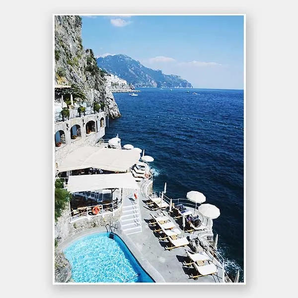 Cliffs of Capri Unframed Art Print