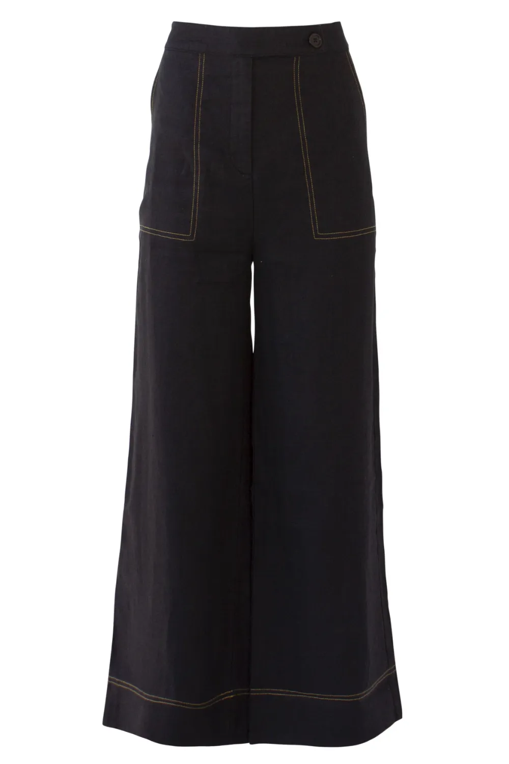 Clio Linen Pant in Black