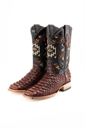 Clon Piton Mega Square Toe Cowboy Boot