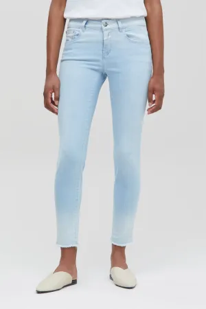 Closed - Pantalon Slim En Coton Biologique - Bleu Clair - Femme