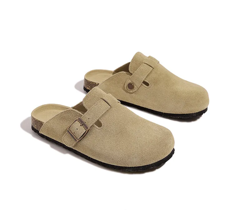 Closed-Toe Buckle Strap Boston Clogs