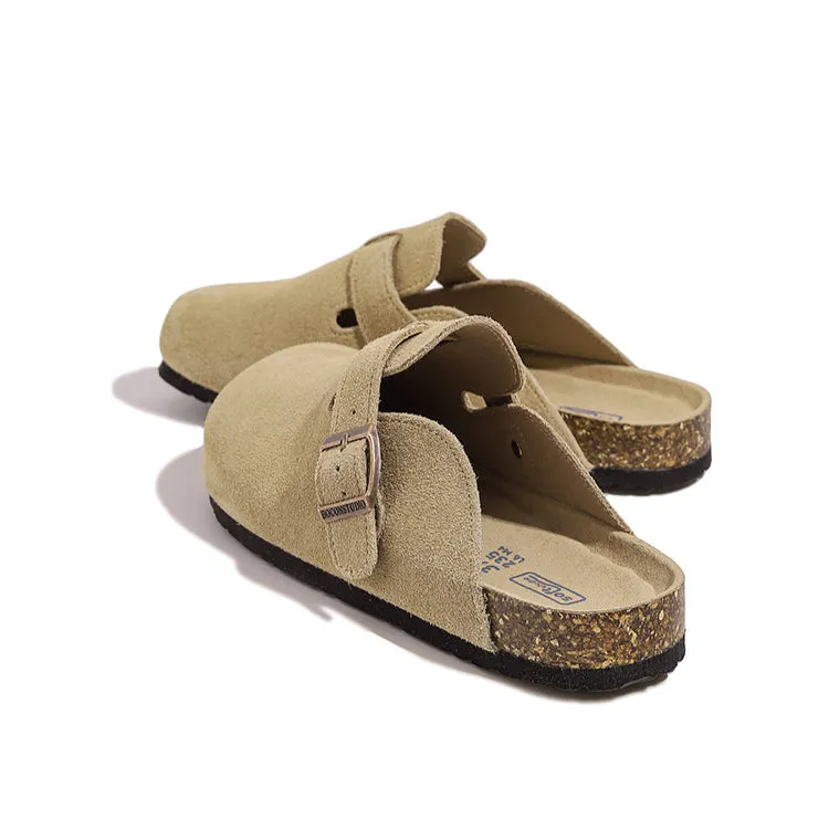 Closed-Toe Buckle Strap Boston Clogs