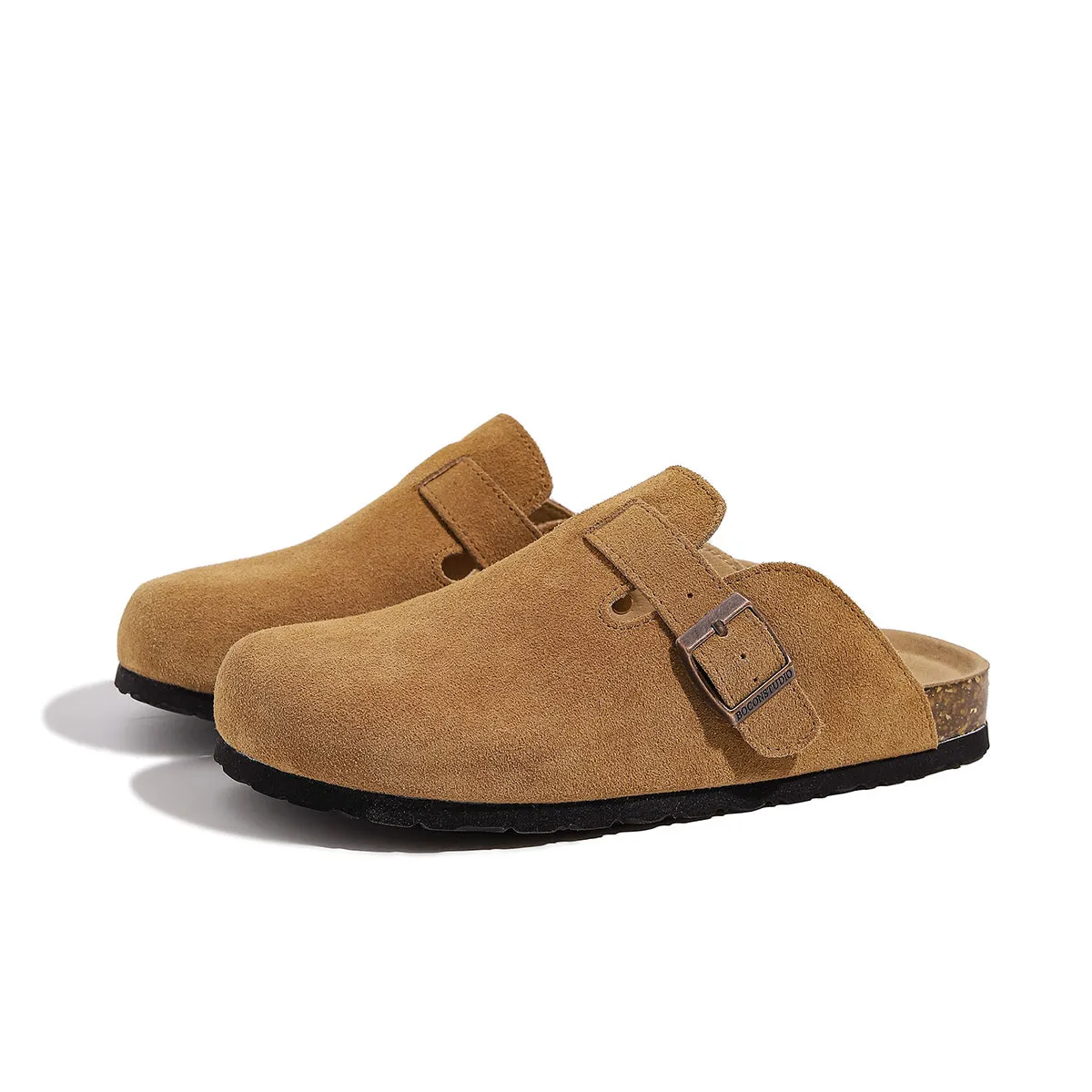 Closed-Toe Buckle Strap Boston Clogs