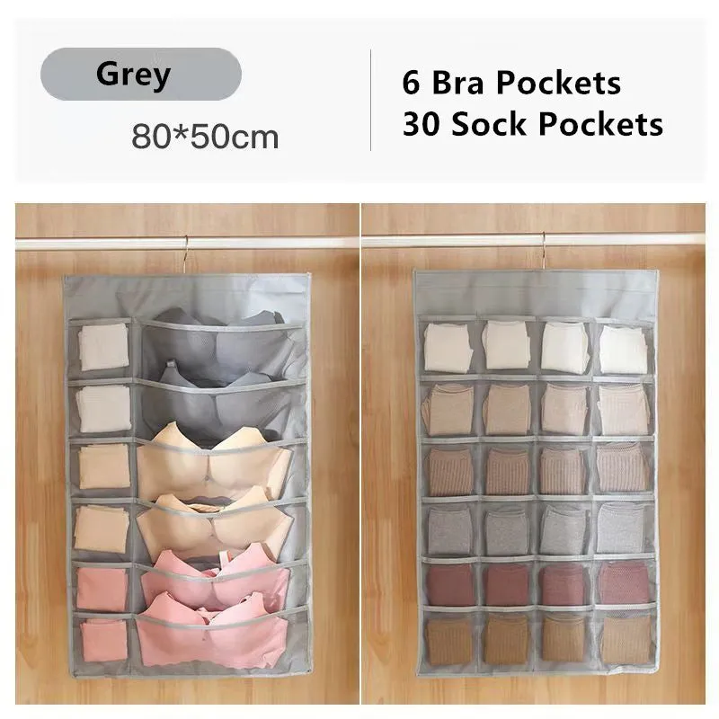 Closet Hanging Space Saver Bag for Bra Underwear Socks