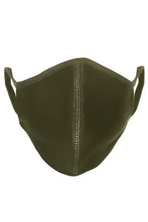 Cloth mask - Olive Green (organic cotton)