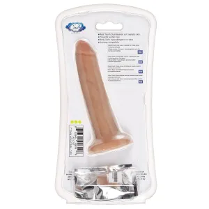 CLOUD 9 DUAL DENSITY DILDO TOUCH 7IN W/ NO BALLS TAN/ MOCHA