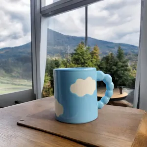 Cloud Coffee Mugs/Cups Cloud Design Best Birthday Gifts for Best Friends Ideal for Coffee/Tea/Milk/Green Tea/Cold Coffee Microwave Safe & Dishwasher Safe 300ML