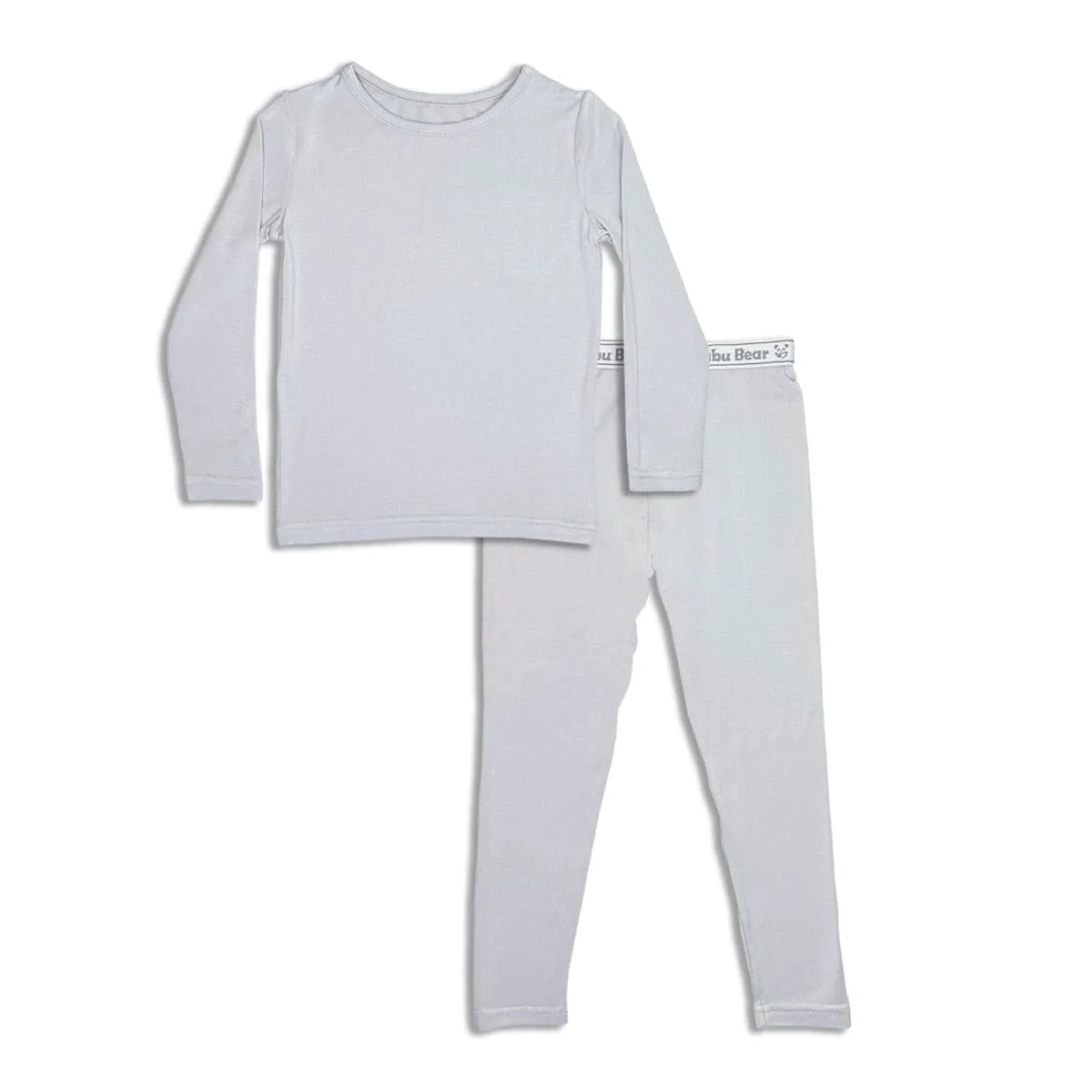 Cloud Grey Bamboo Kids Pajamas