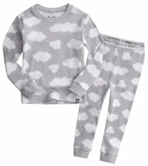 Cloud Grey Cotton Long Sleeve Pajama