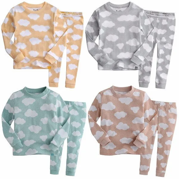 Cloud Grey Cotton Long Sleeve Pajama