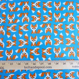 Cloud9 Organic Fabric : Fox Laminate - Blue