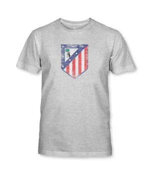 Club Atletico de Madrid Color Badge Youth Cotton T-Shirt - Grey