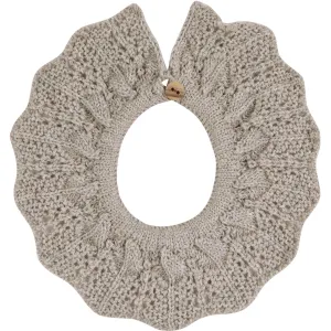 Cóndor Nougat Merino Wool Blend Openwork Collar