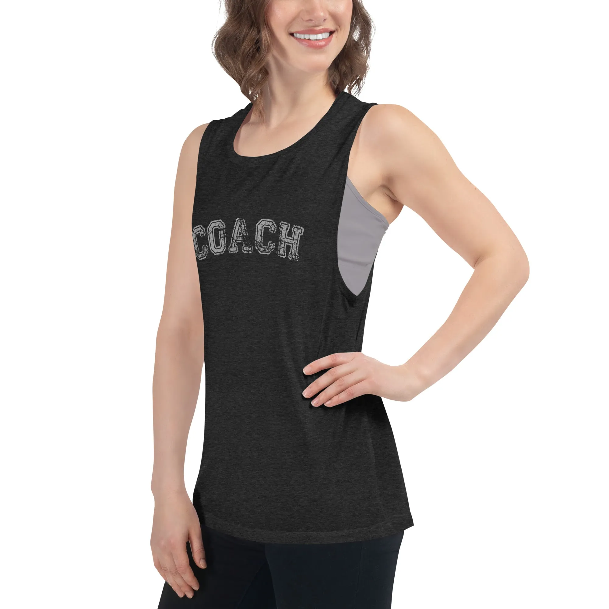 Coach Muscle Tank Top - Gym and Fitness Workout Tank Top - Running and Fitness Shirt