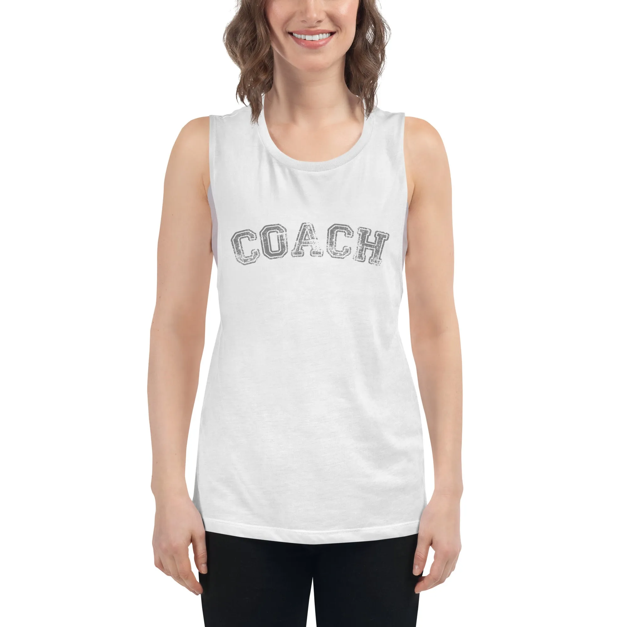 Coach Muscle Tank Top - Gym and Fitness Workout Tank Top - Running and Fitness Shirt