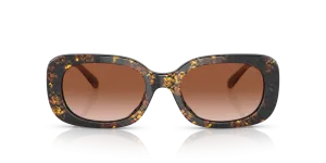 Coach Oval Non-Polarized Sunglasses - Pearlized Tortoise/Brown Gradient