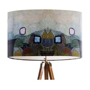 Coast of the Inland Sea - TATE -  Absrtract Art Textile Lampshade