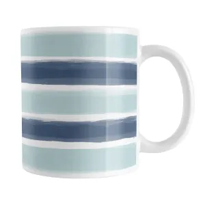 Coastal Blue Paint Strokes Mug