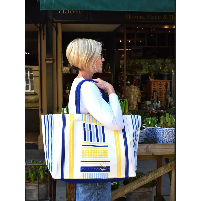 Coastal Large Canvas Tote Bag