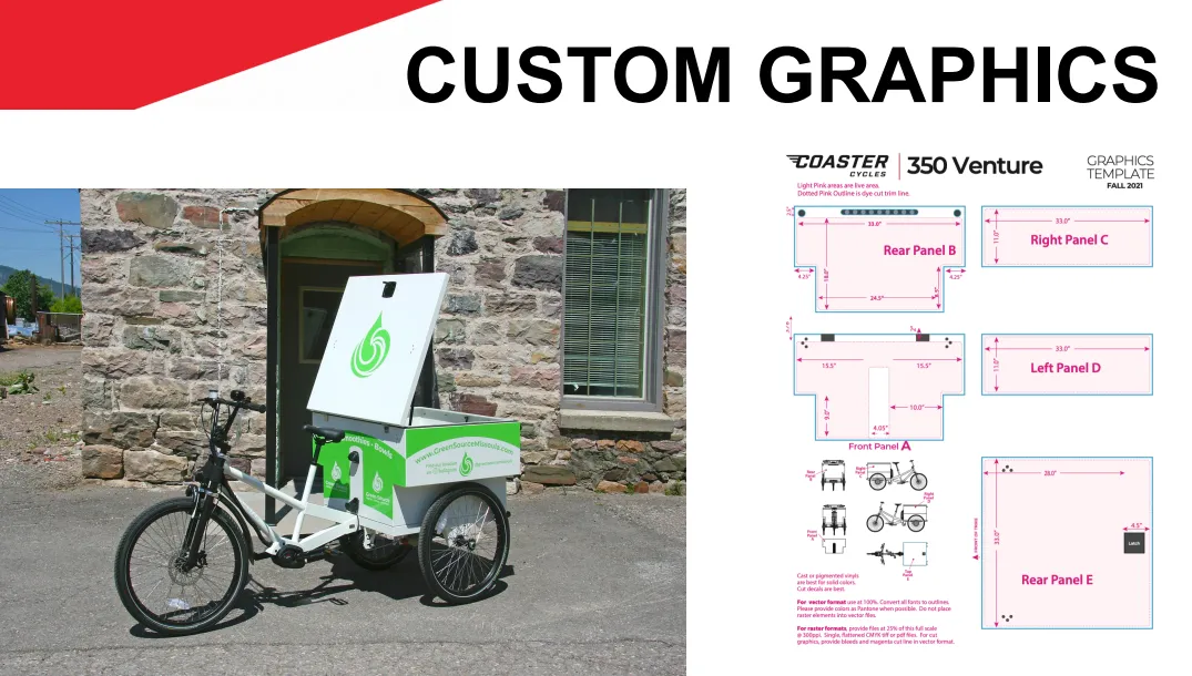 Coaster Cycles Venture Electric Cargo Tricycle