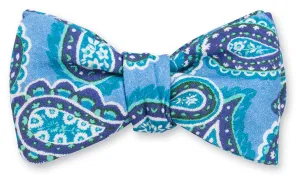 Cobalt Florentine Bow Tie - B5468