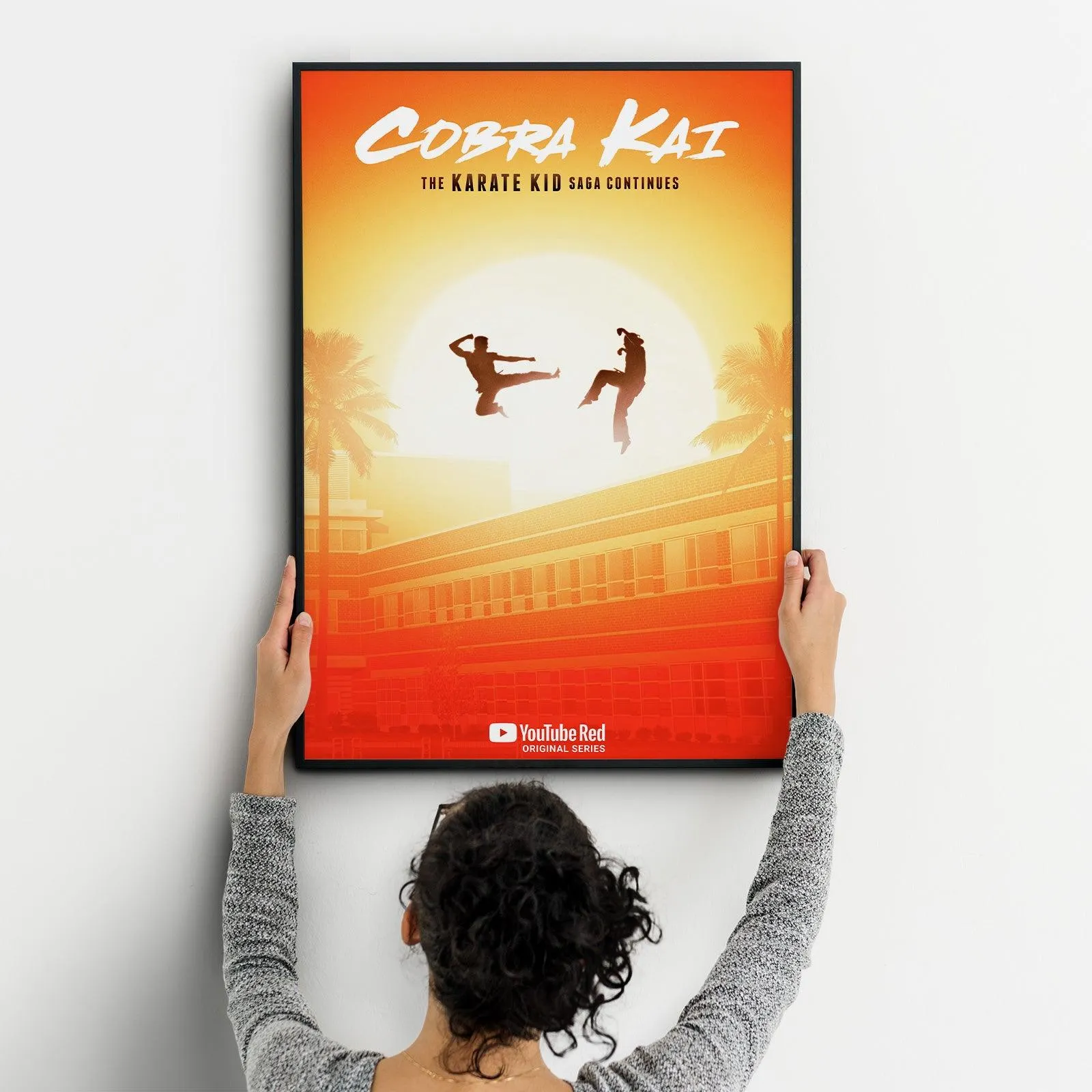 Cobra Kai 2018 Three Cobra Kai Karate Kid Posters Big Print Art Frame TV Saga Little Dragons A2 A3