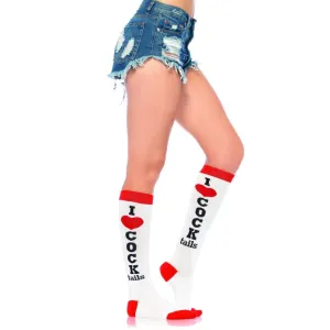 Cocktails Knee High Socks - One Size