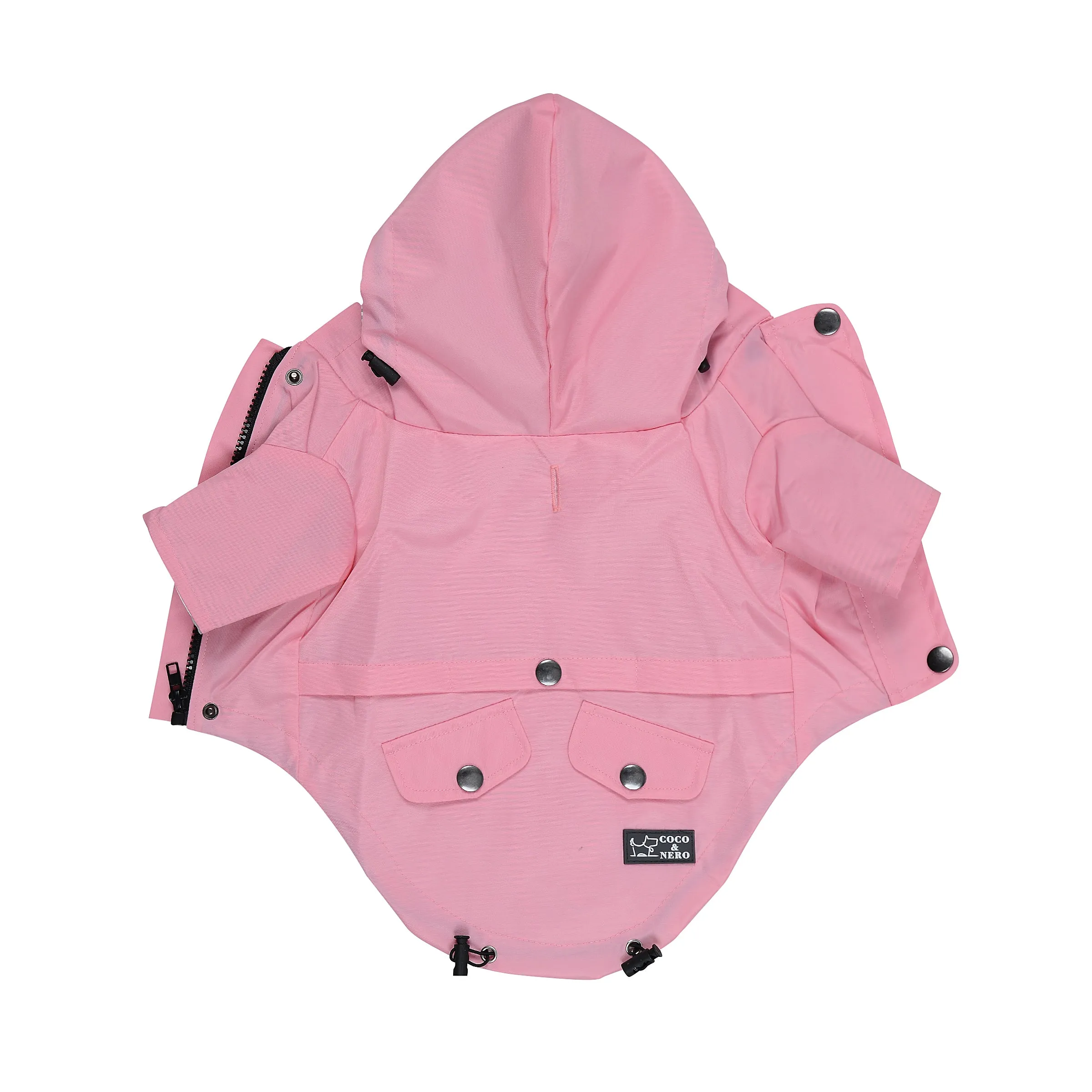 COCO & NERO Pink Dog Raincoat