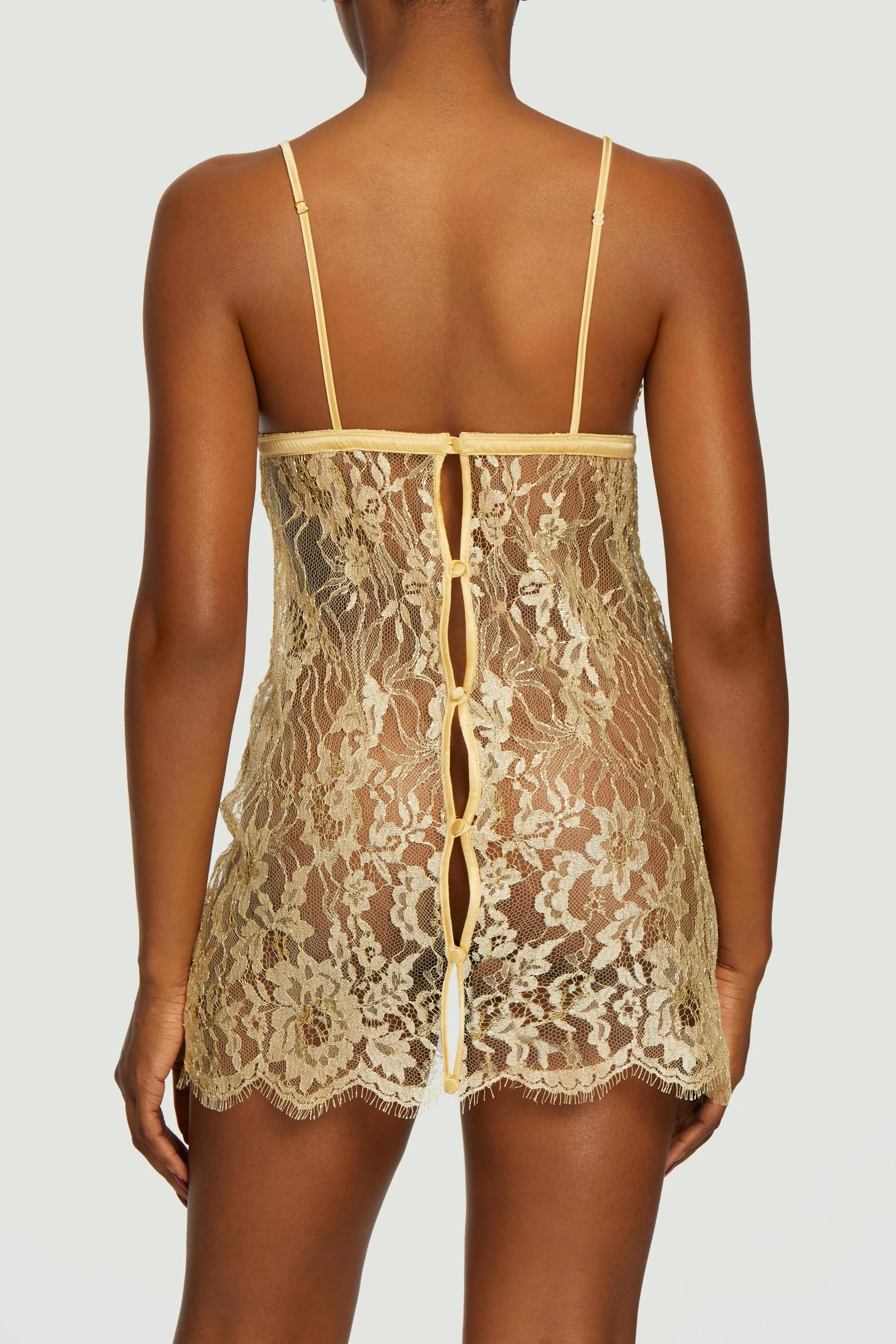 Coco de Mer Fiorella Slip in Gold