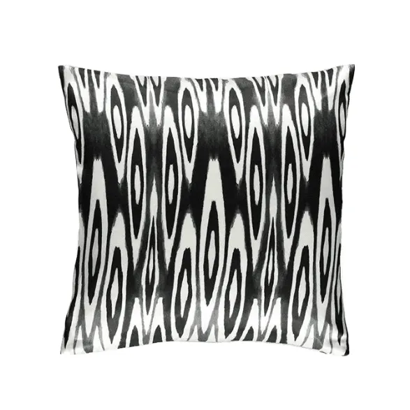 Coco Ikat Black Pillow