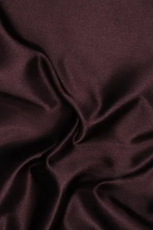 Coffee Bean Double Face Duchess Satin Fabric