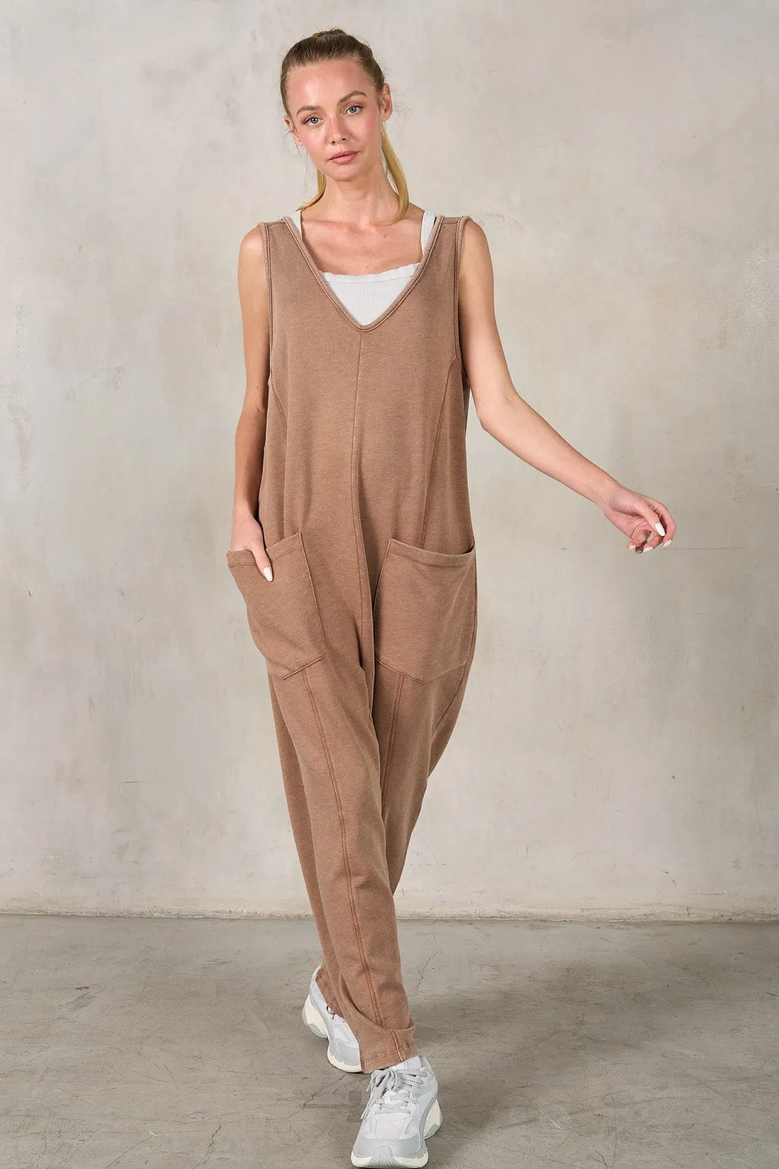 Coffee Soft Jumpsuit