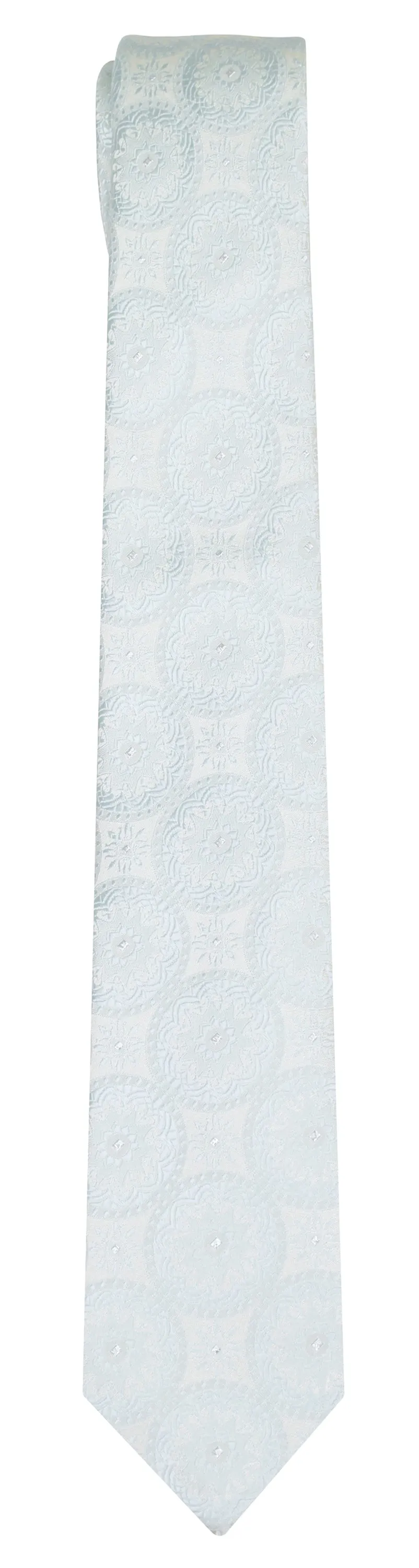 Coin Tie in Light Blue