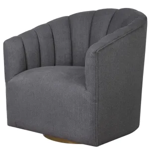 Colbert Charcoal Swivel Chair