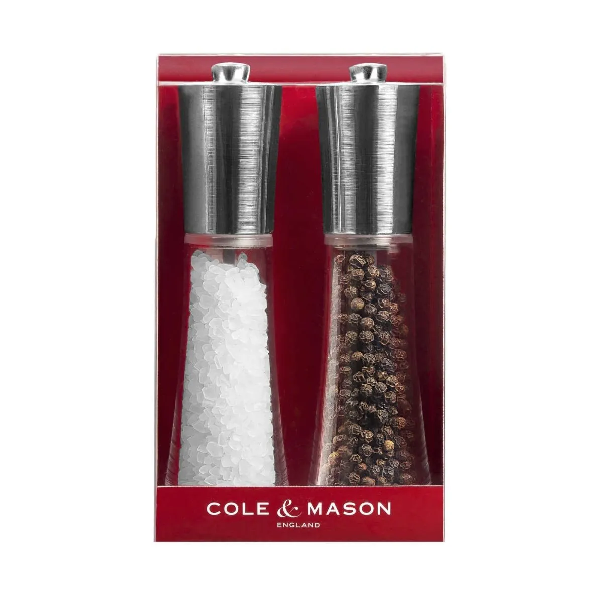 Cole & Mason Salt & Pepper Gift Set Red Style 16.5cm