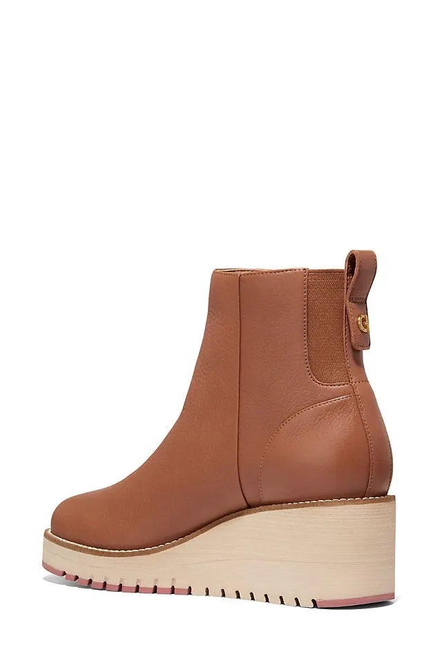 Cole Haan ZERØGRAND City Wedge Chelsea Boots, Brown