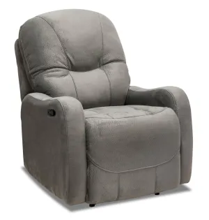 Coleraine Polyester Recliner - Grey