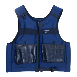 Colete Neoprene Canoagem Vela - X Paddle - Azul com Preto