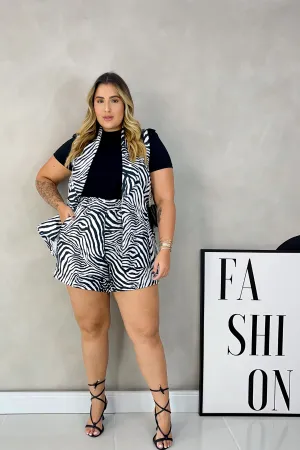 Colete Plus Size Zebra