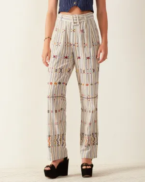 Colette Arrow Linen Pant