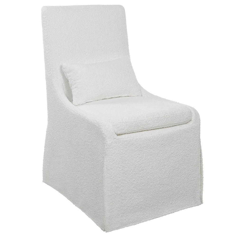 COLEY ARMLESS CHAIR, WHITE