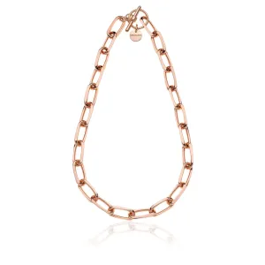 Collana da donna Unoaerre in bronzo rosa catena forzatina - 2026