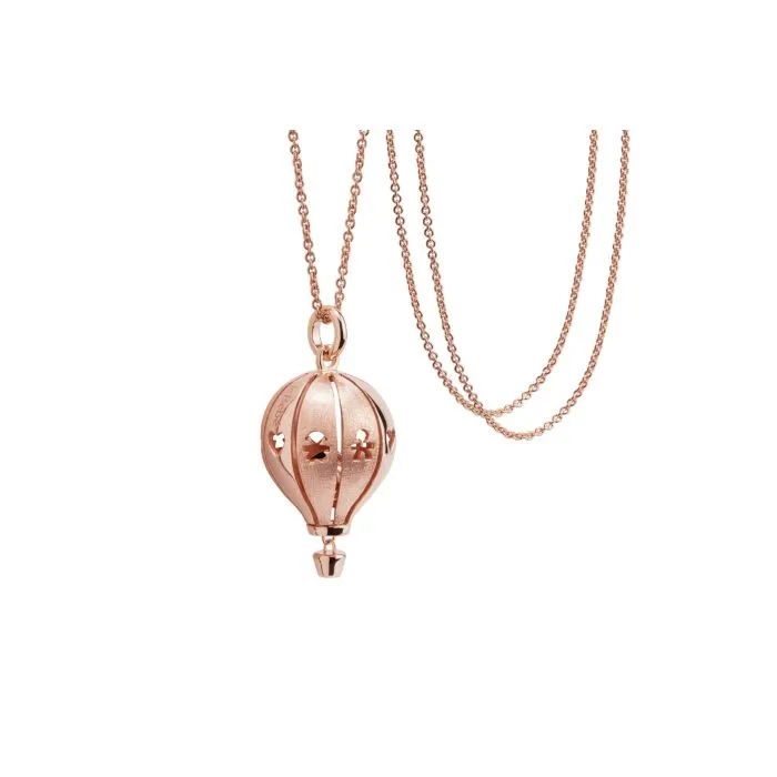 COLLANA SUONAMORE IN ARGENTO PLACCATO ORO ROSA LUCIDO/SATINATO - SNM054