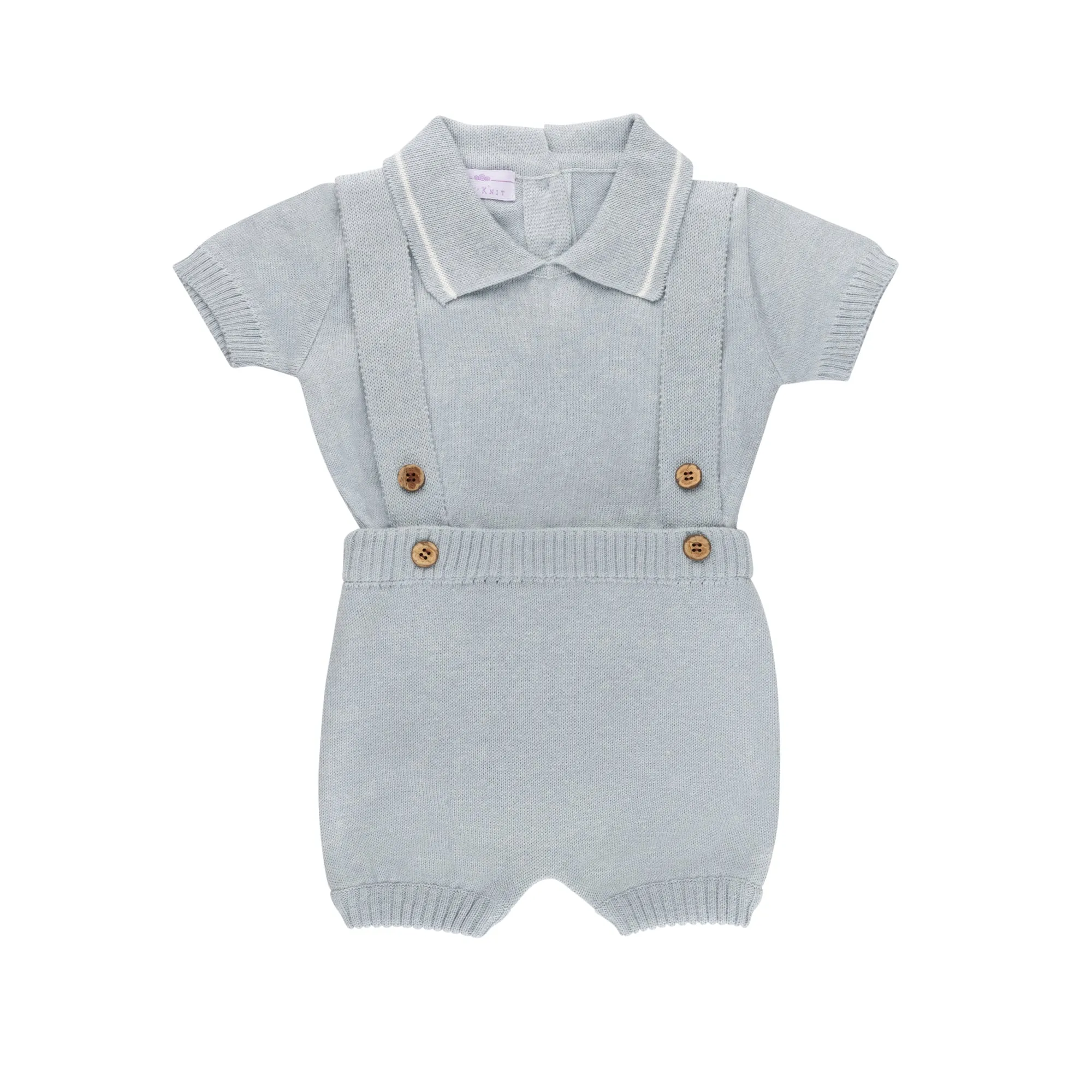 Collar Overall Set ~ Powder Blue